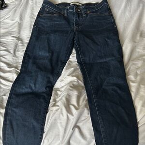 Madewell Women's Straight Leg Jeans - Dark Blue